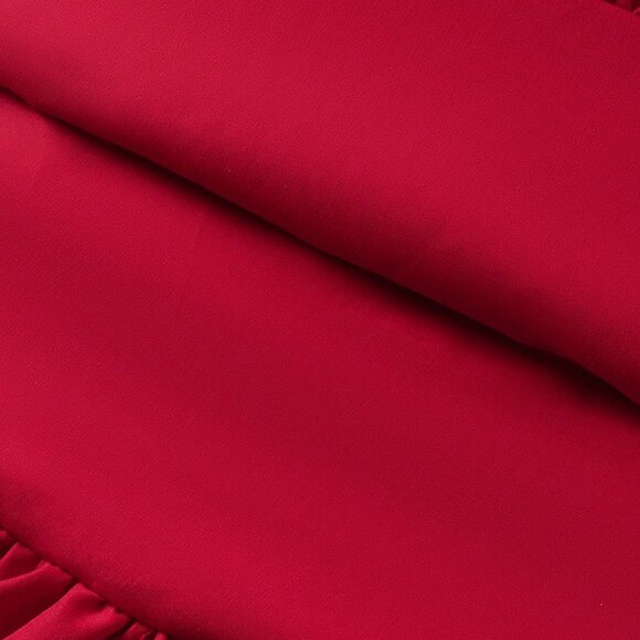 Red Casual Women's Mini Skirt - Picture 8 of 8